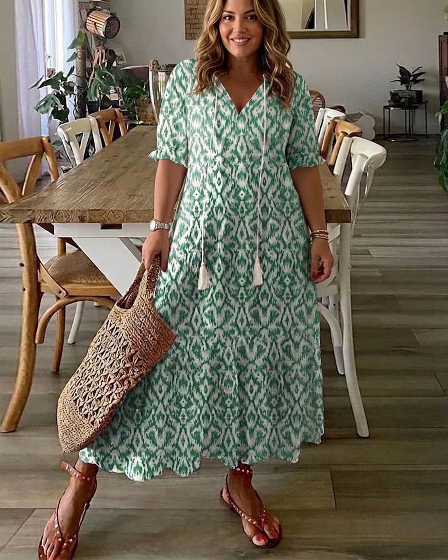 Rosalind - Abito Boho con Copertura per Pancia