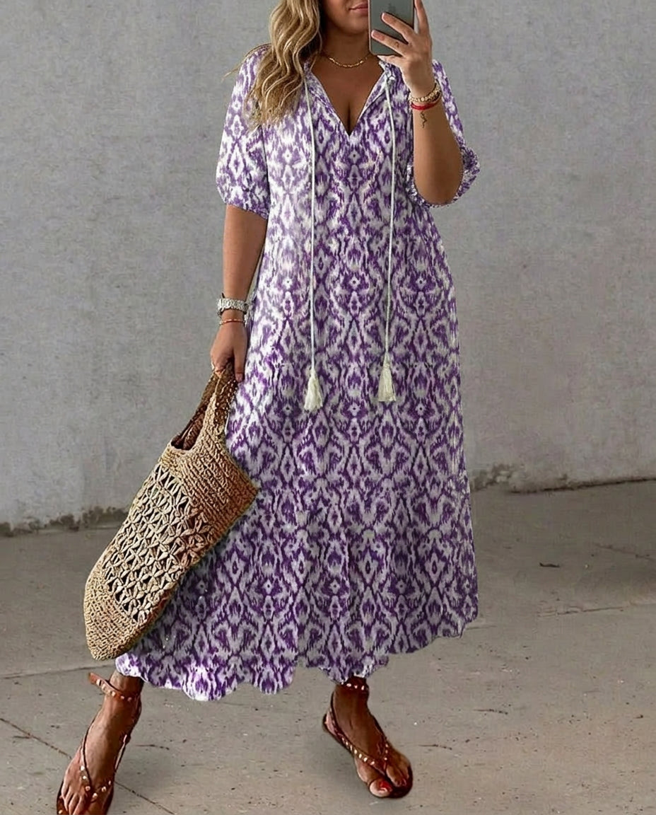 Rosalind - Abito Boho con Copertura per Pancia