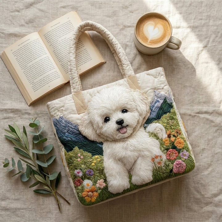 Borsa Artigianale Trapuntata - Cane Incantato