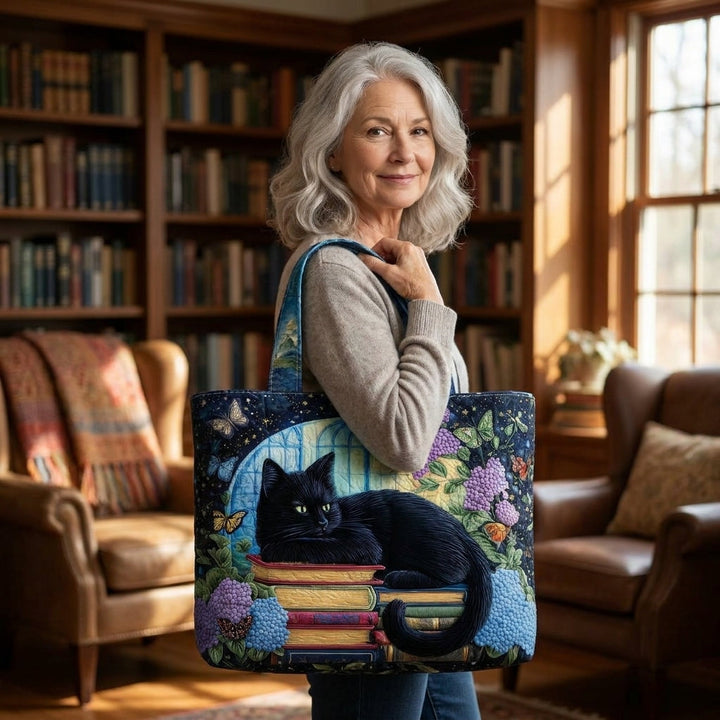 Borsa Artigianale - Gatto Nero sui Libri
