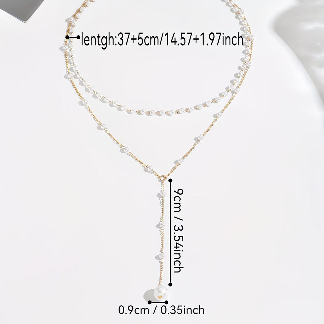 Collana a filo di perle graduate