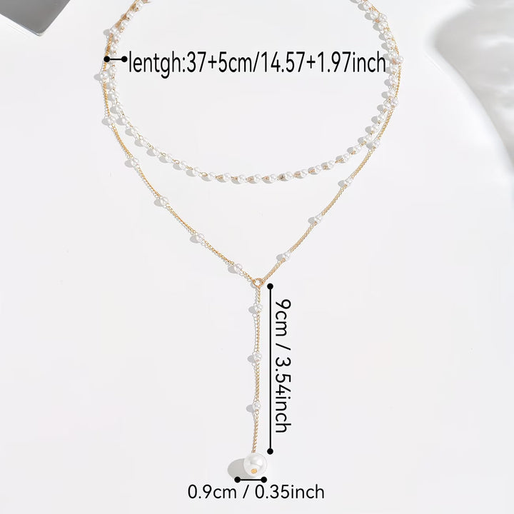 Collana a filo di perle graduate