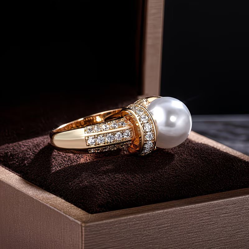 Anello con Perla a Corona