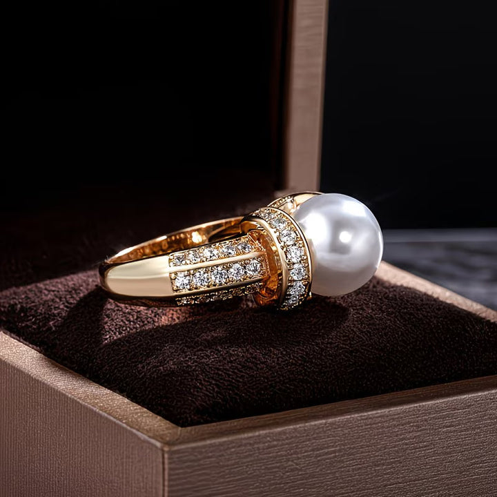 Anello con Perla a Corona