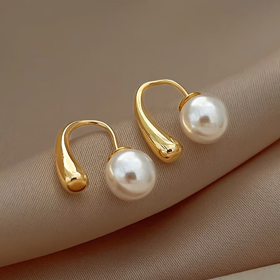 Orecchini Minimalisti Arc Pearl