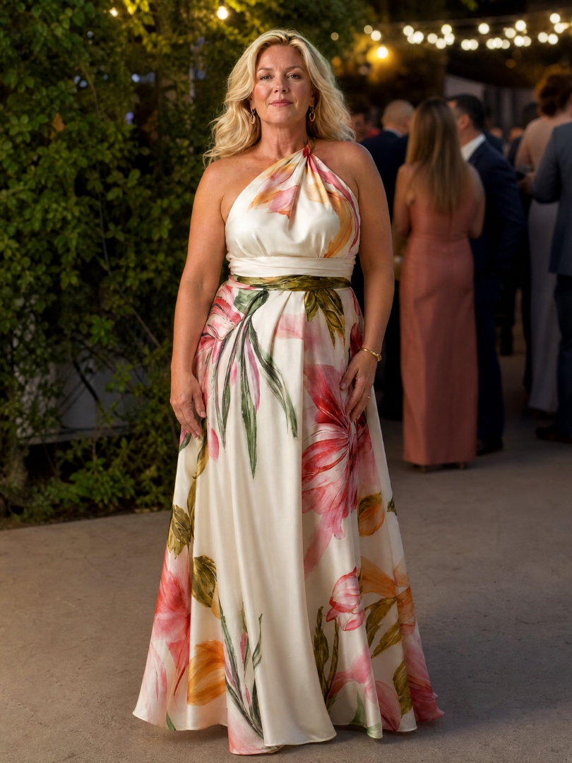 Amiel | Vestito Maxi Floreale Leggero