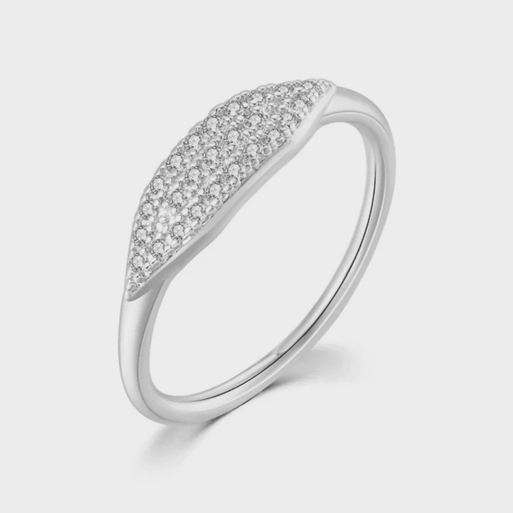 Anello Impilabile Pavé Marquise