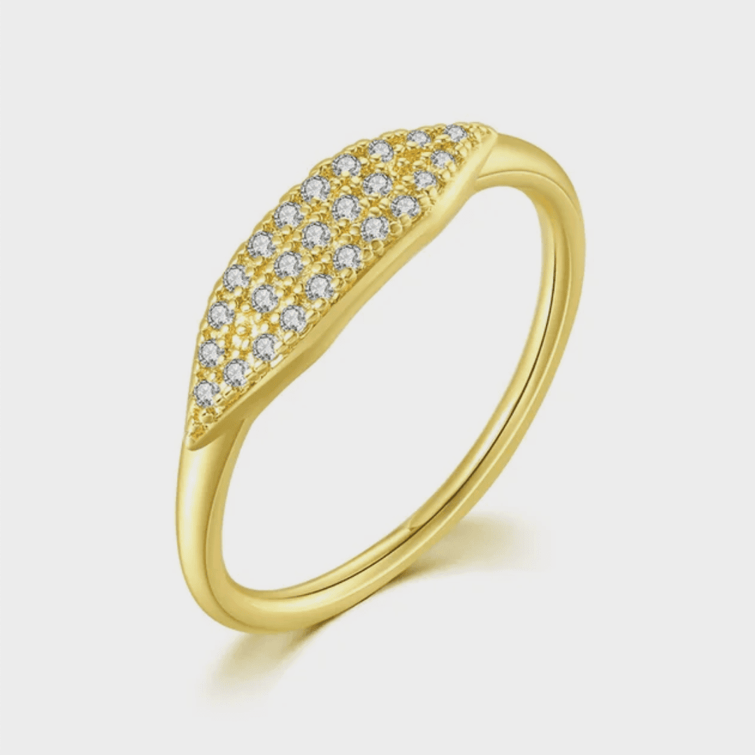 Anello Impilabile Pavé Marquise