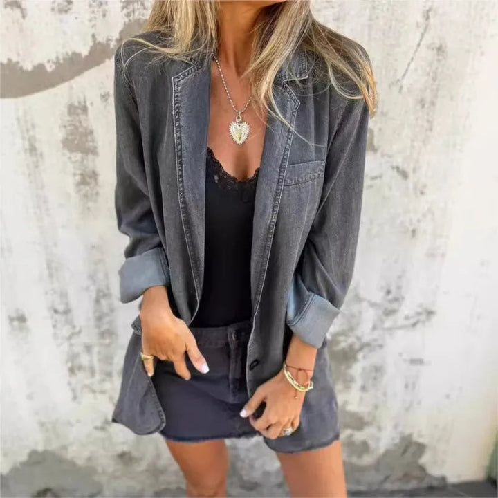 Sarah | Blazer in Denim Senza Sforzo