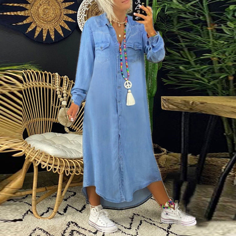Adeline | Abito Camicia in Denim