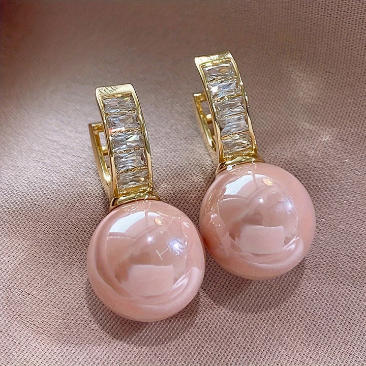 Orecchini di Perle Rosa