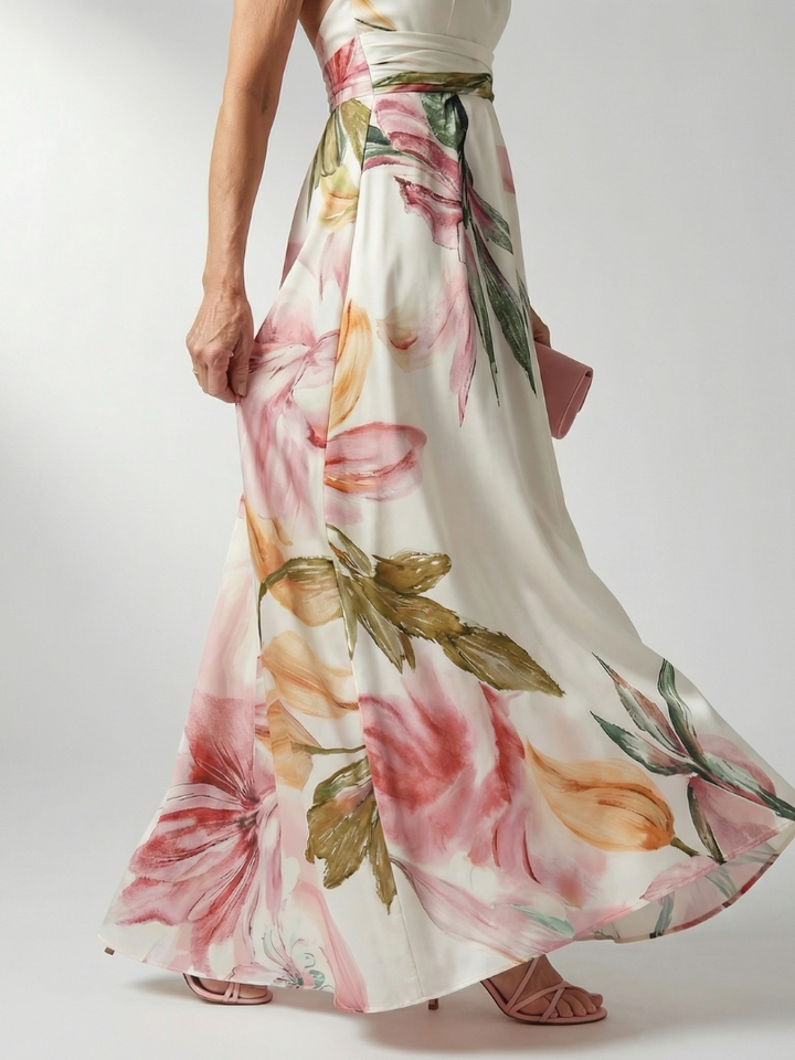 Amiel | Vestito Maxi Floreale Leggero