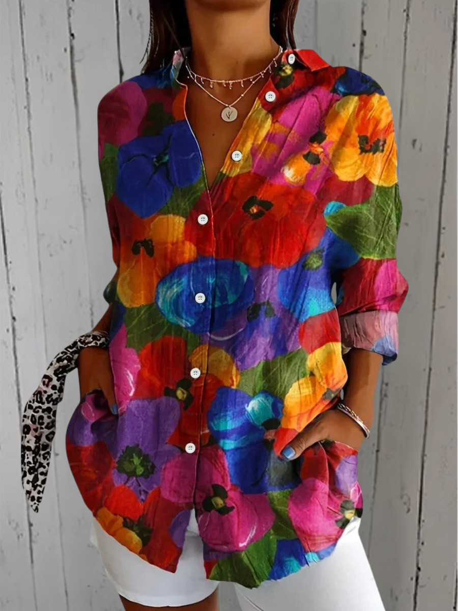 Anica | Blusa Artistica Vivace con Bottoni