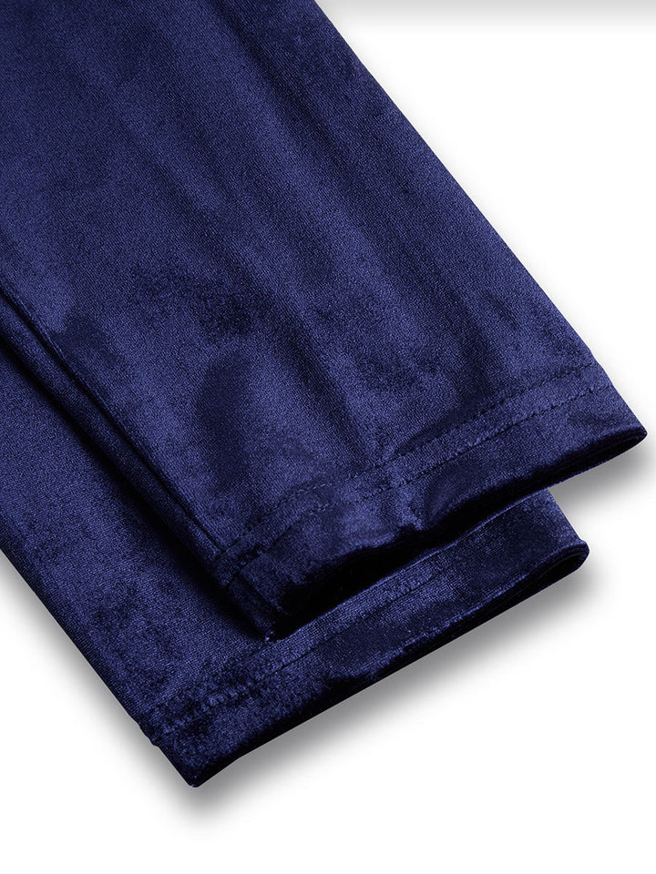 CIELO | Abito Midi Blu Navy a Maniche Lunghe