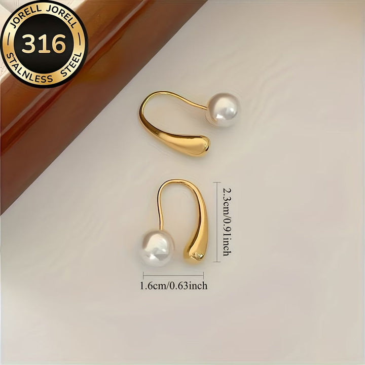 Orecchini Minimalisti Arc Pearl