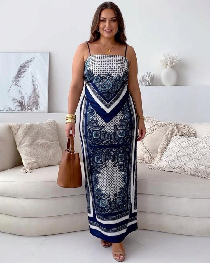 Helen | Set di Abbigliamento Elegante con Top e Pantaloni per Vacanza