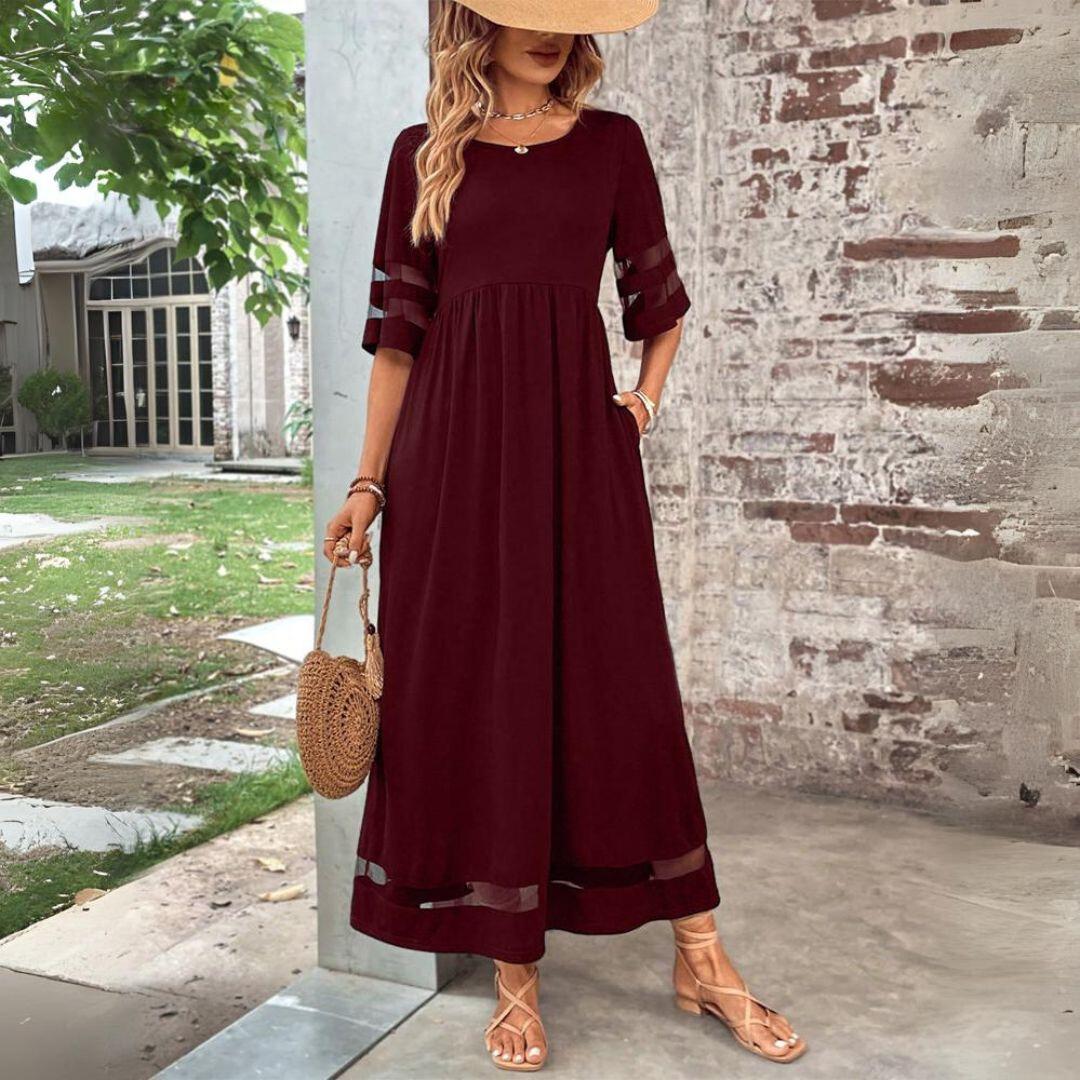 Cerelia | Abito Midi Flattering con Effetto Snellente