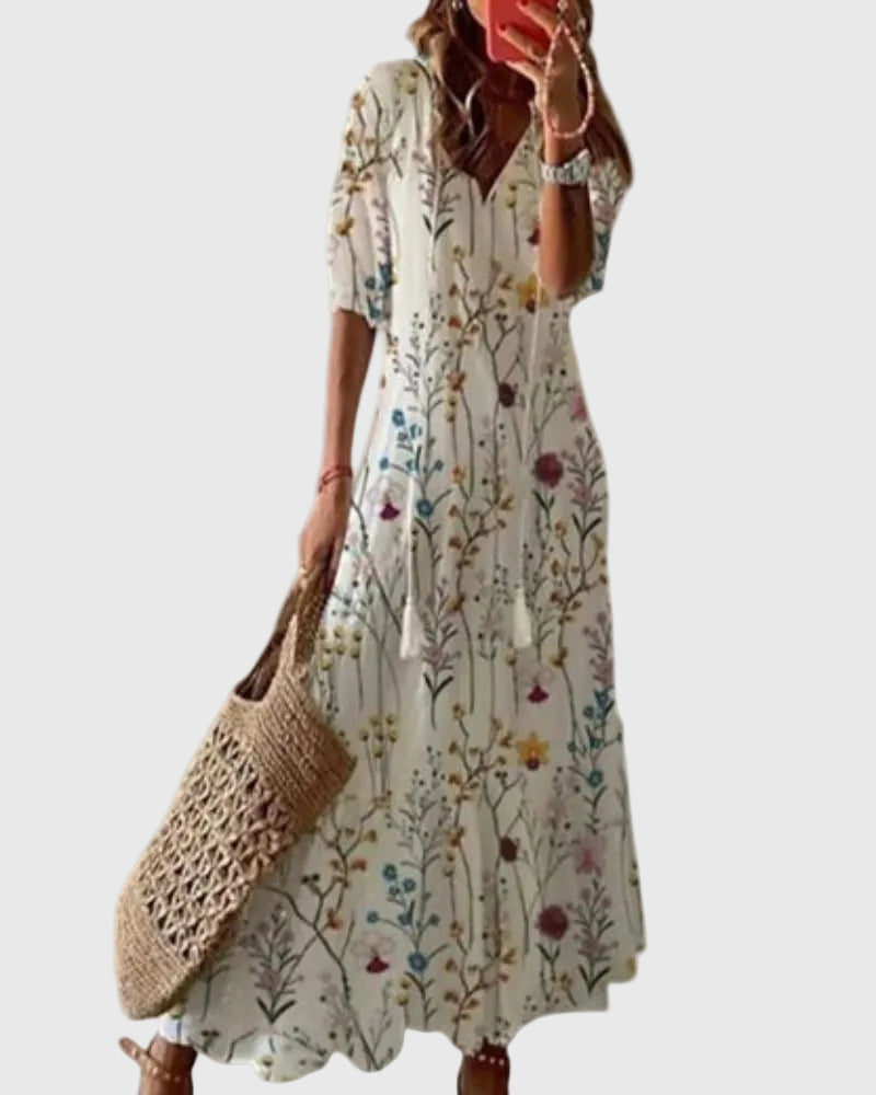 Ramona | Abito Maxi Estivo Boho Vintage