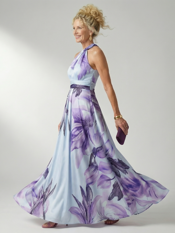 Amiel | Vestito Maxi Floreale Leggero