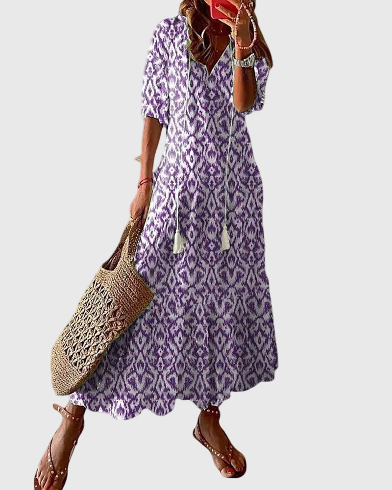 Ramona | Abito Maxi Estivo Boho Vintage