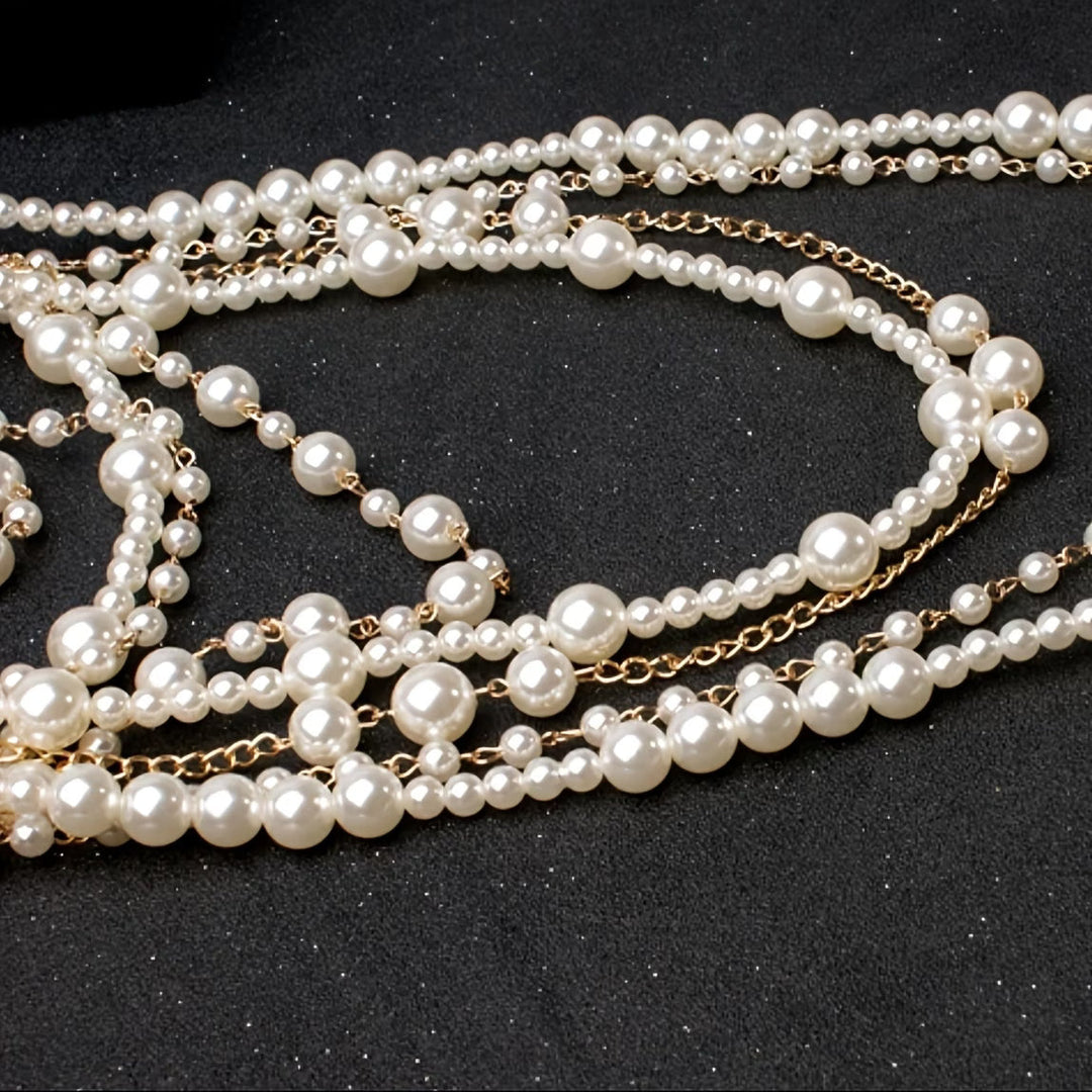 Set di Dichiarazione in Perle Multi-Strato Boho