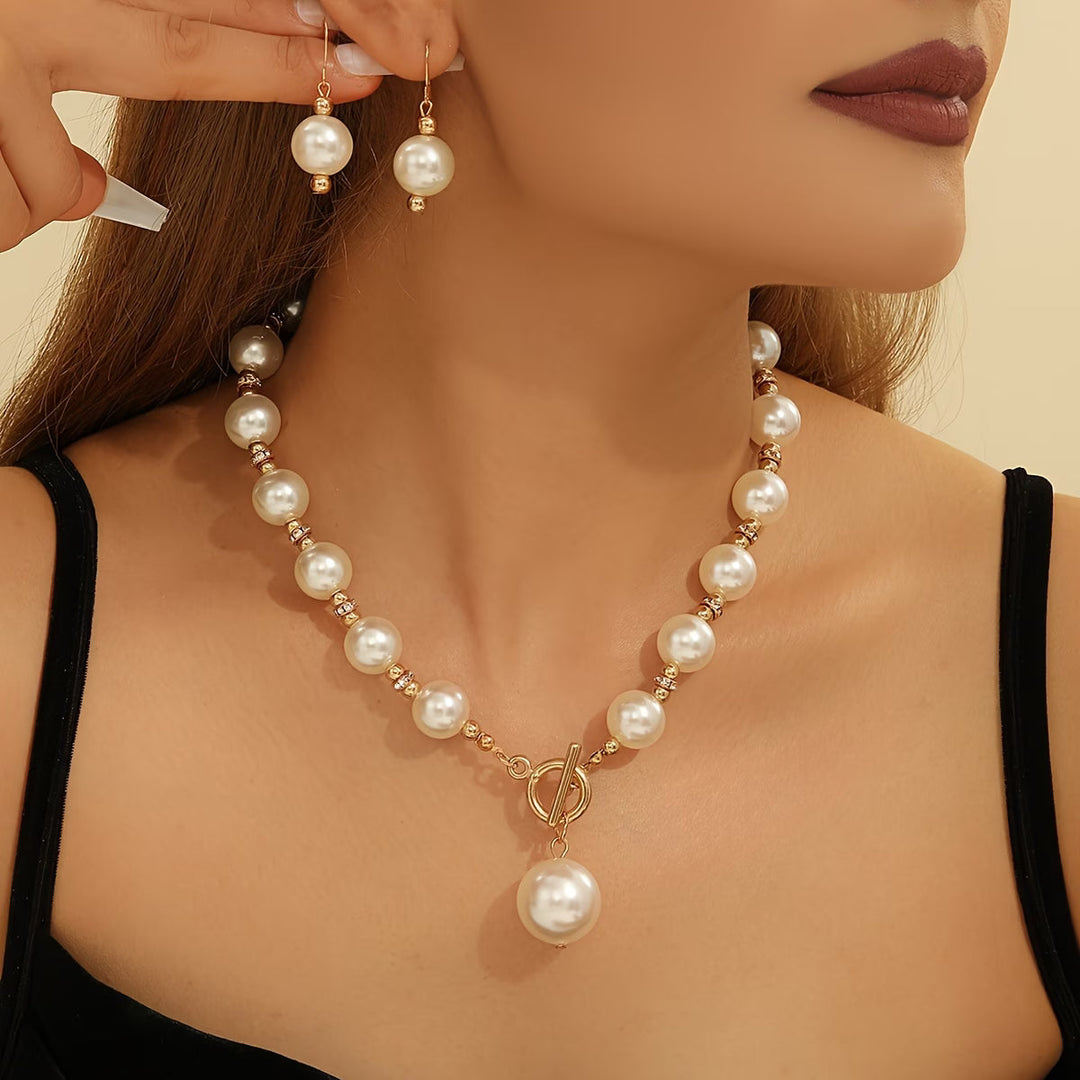 Set di Collane di Perle Chunky