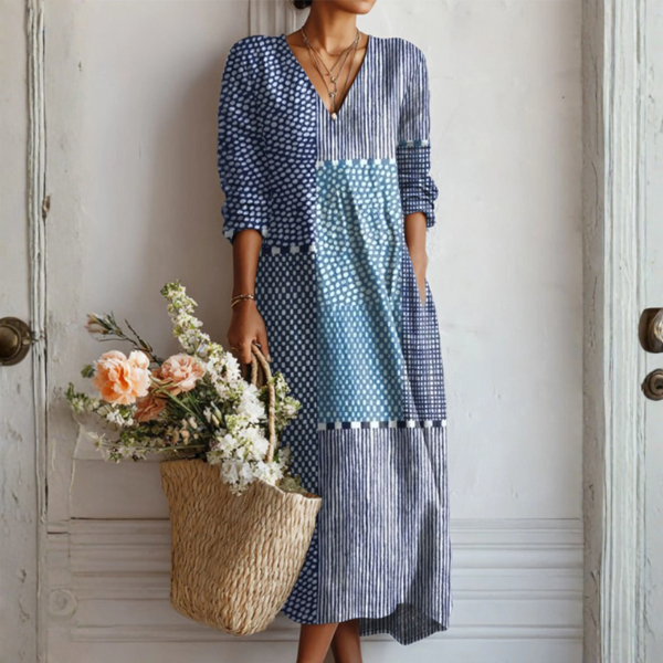 CIELO | Vestito in Lino Retro