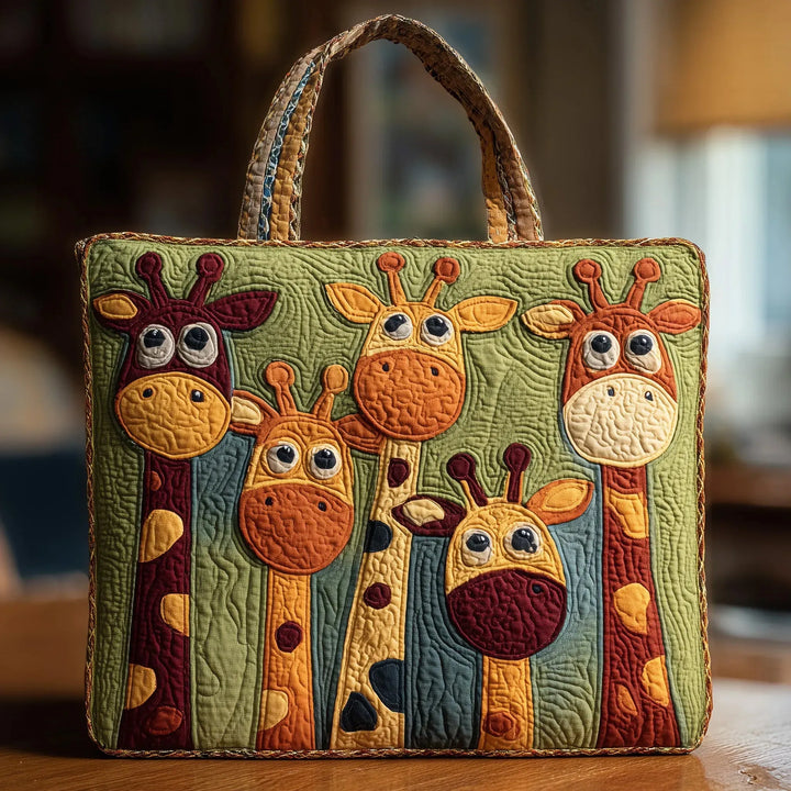 Borsa Tote Trapuntata - Giraffa