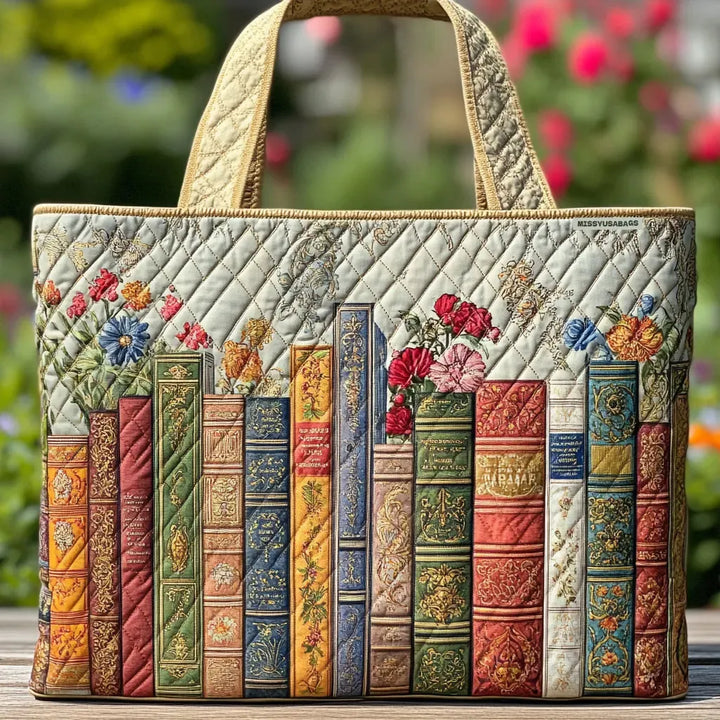 Borsa Tote Trapuntata - Biblioteca Incantata