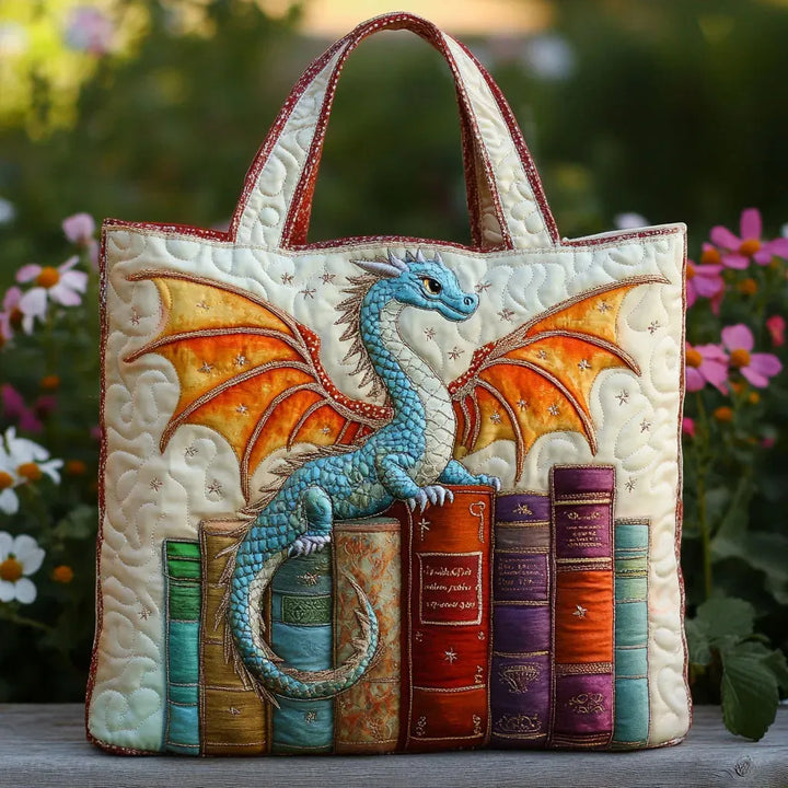 Borsa Trapuntata - Guardiano del Libro Drago Smeraldo