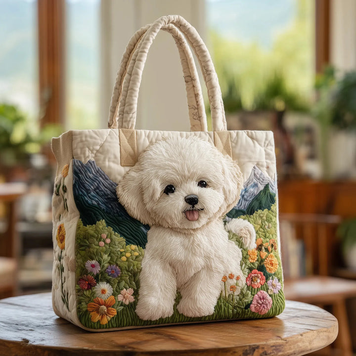 Borsa Artigianale Trapuntata - Cane Incantato
