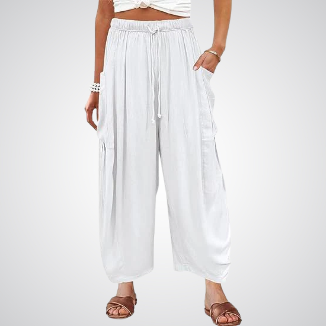 ELENA | Pantaloni Comodi a Gamba Larga