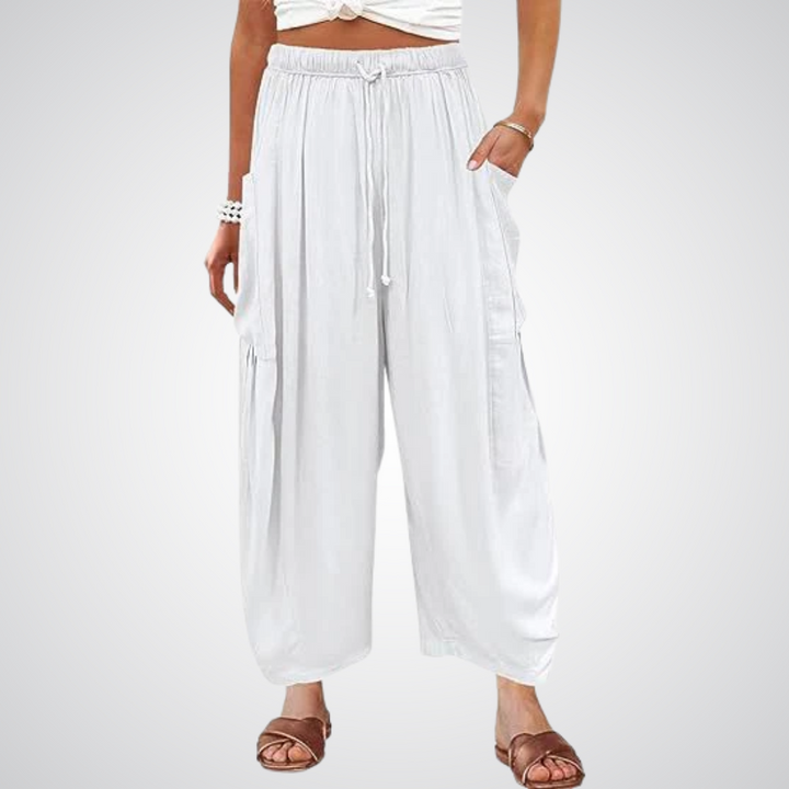 ELENA | Pantaloni Comodi a Gamba Larga