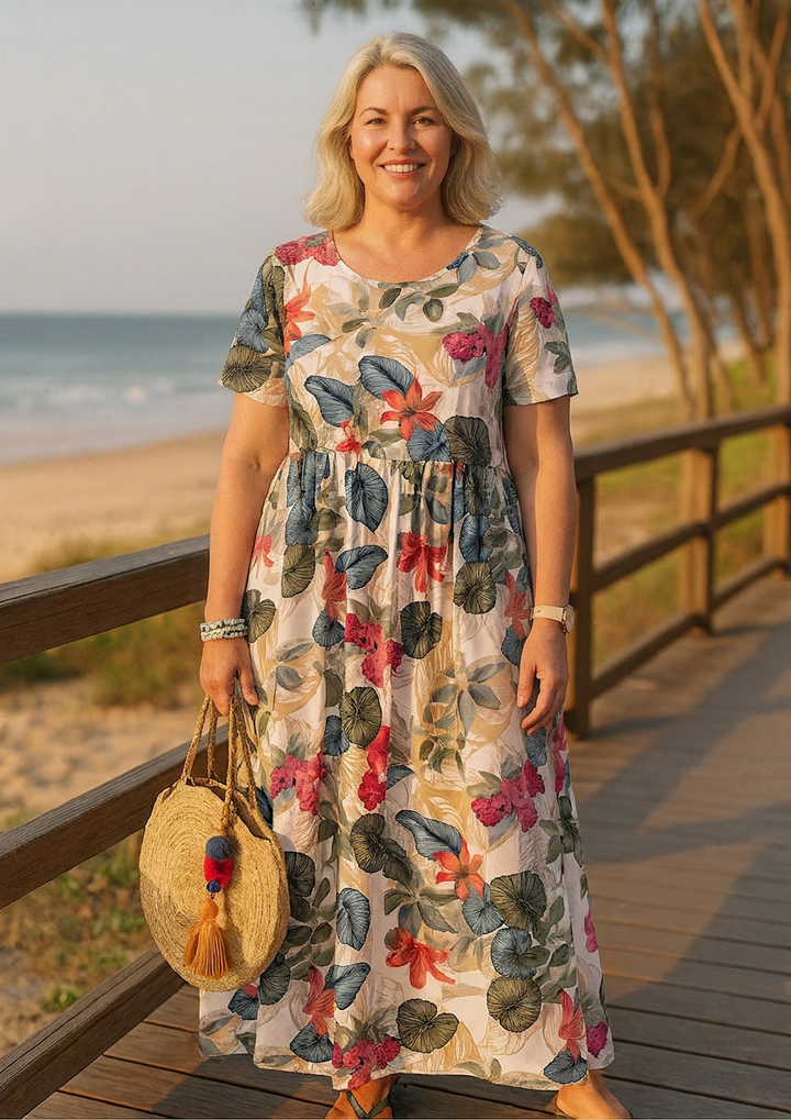 Monroe | Abito Maxi Floreale Leggero