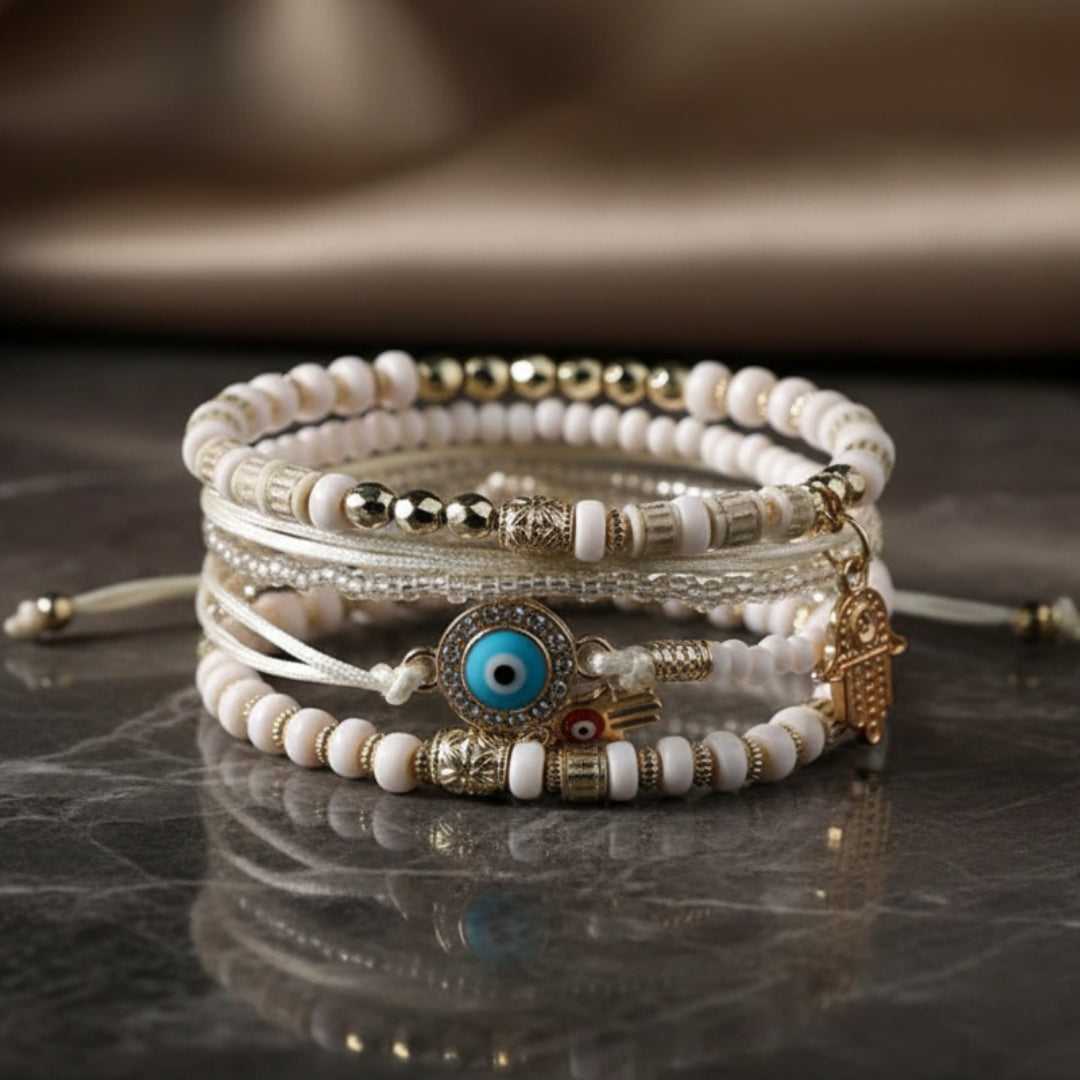 Elegante Bracciale Hamsa in Oro