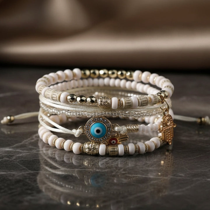 Elegante Bracciale Hamsa in Oro
