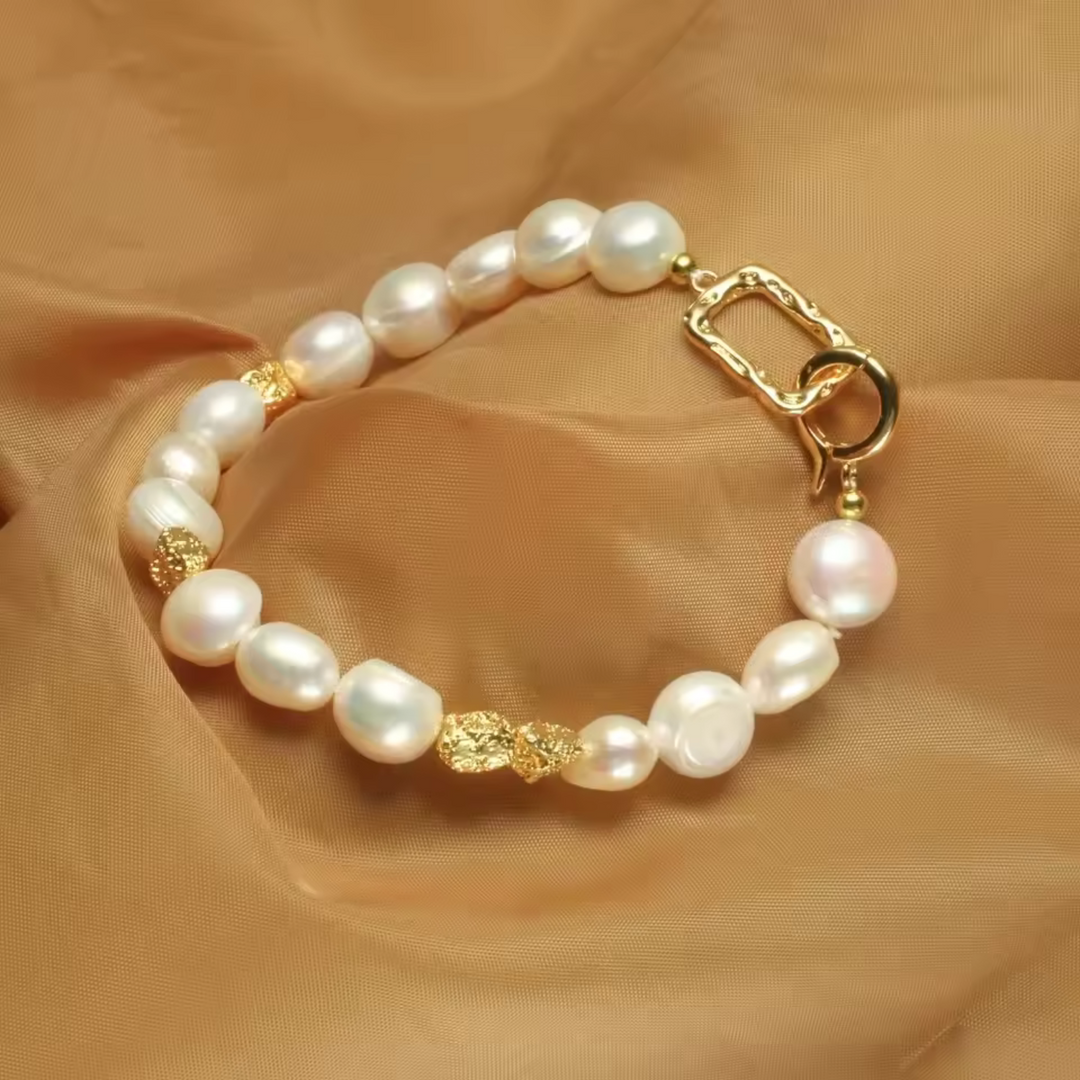 Bracciale Elegante in Perle Barocche