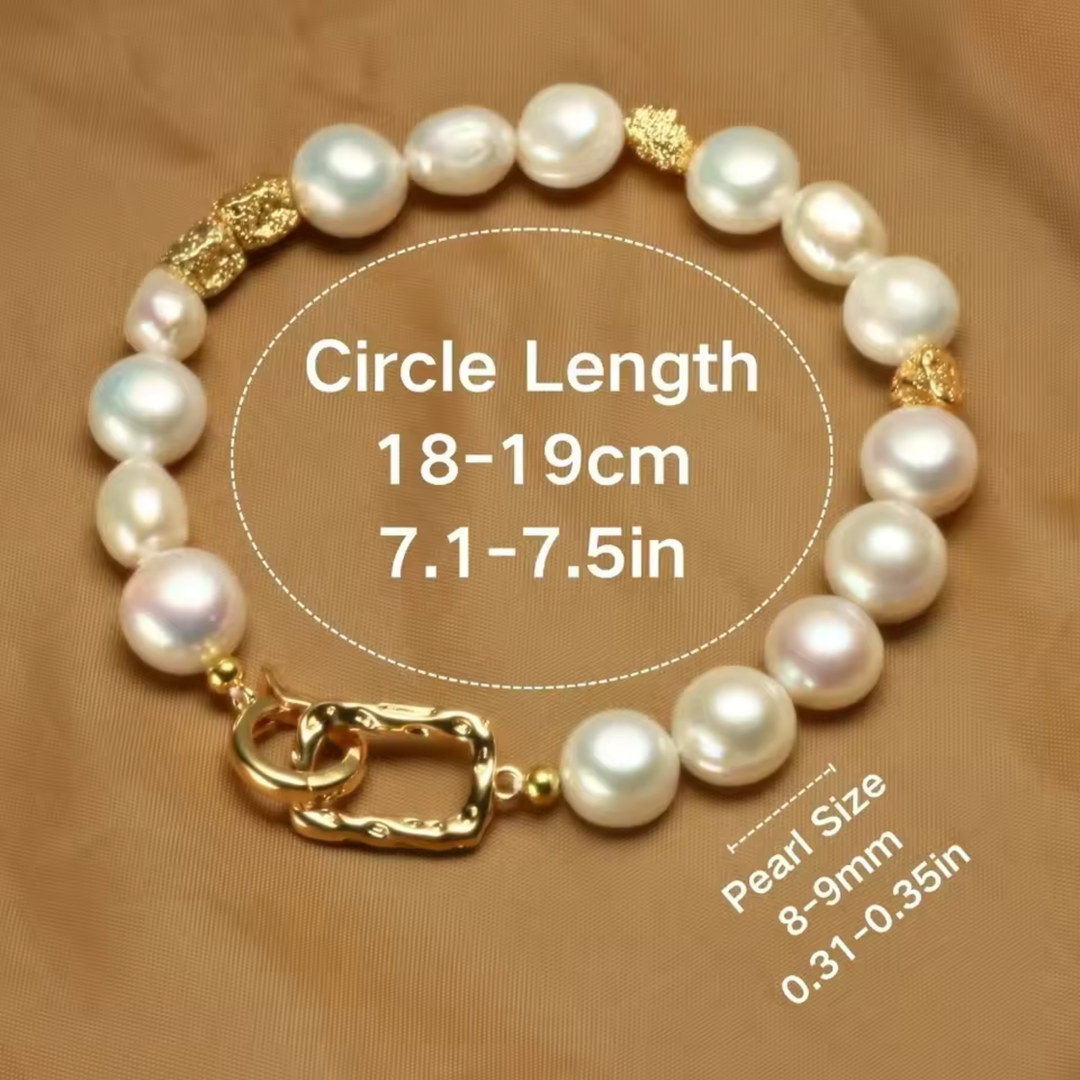 Bracciale Elegante in Perle Barocche
