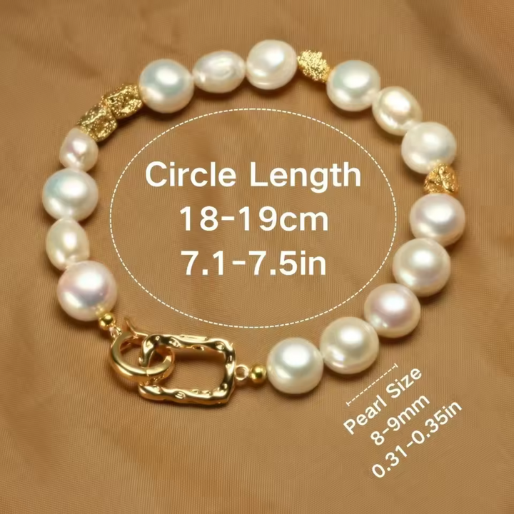 Bracciale Elegante in Perle Barocche