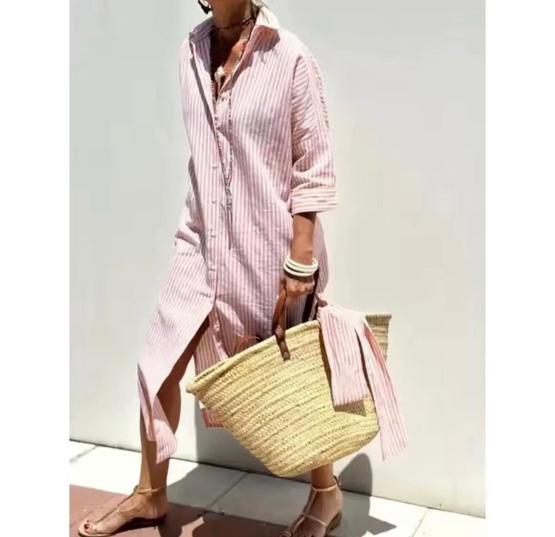Skylar | Abito Camicia a Righe