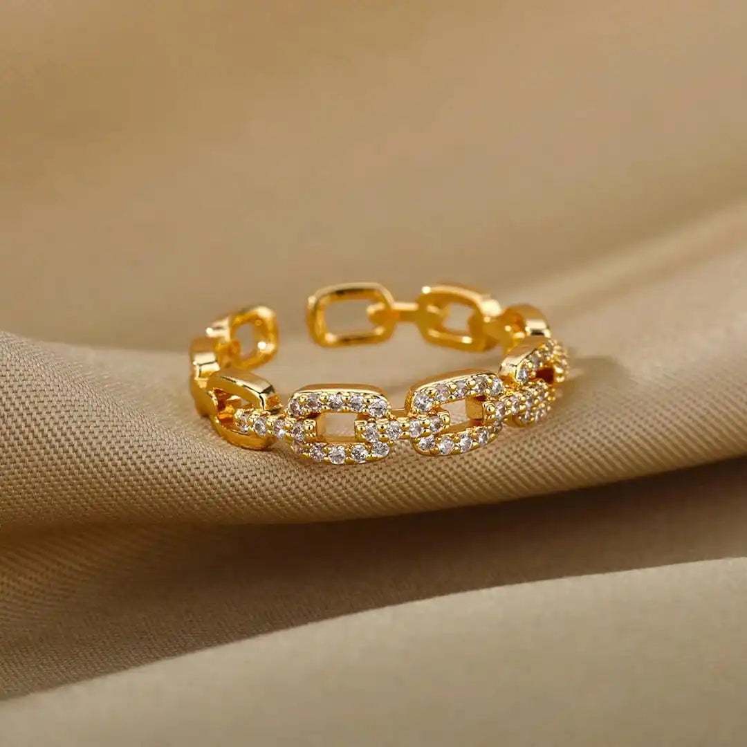 Anello Regolabile in Catena di Link Verona