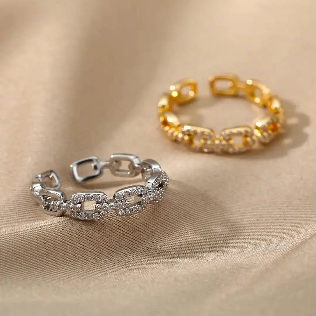 Anello Regolabile in Catena di Link Verona
