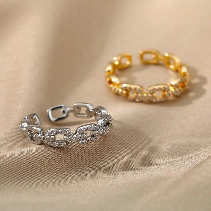 Anello Regolabile in Catena di Link Verona