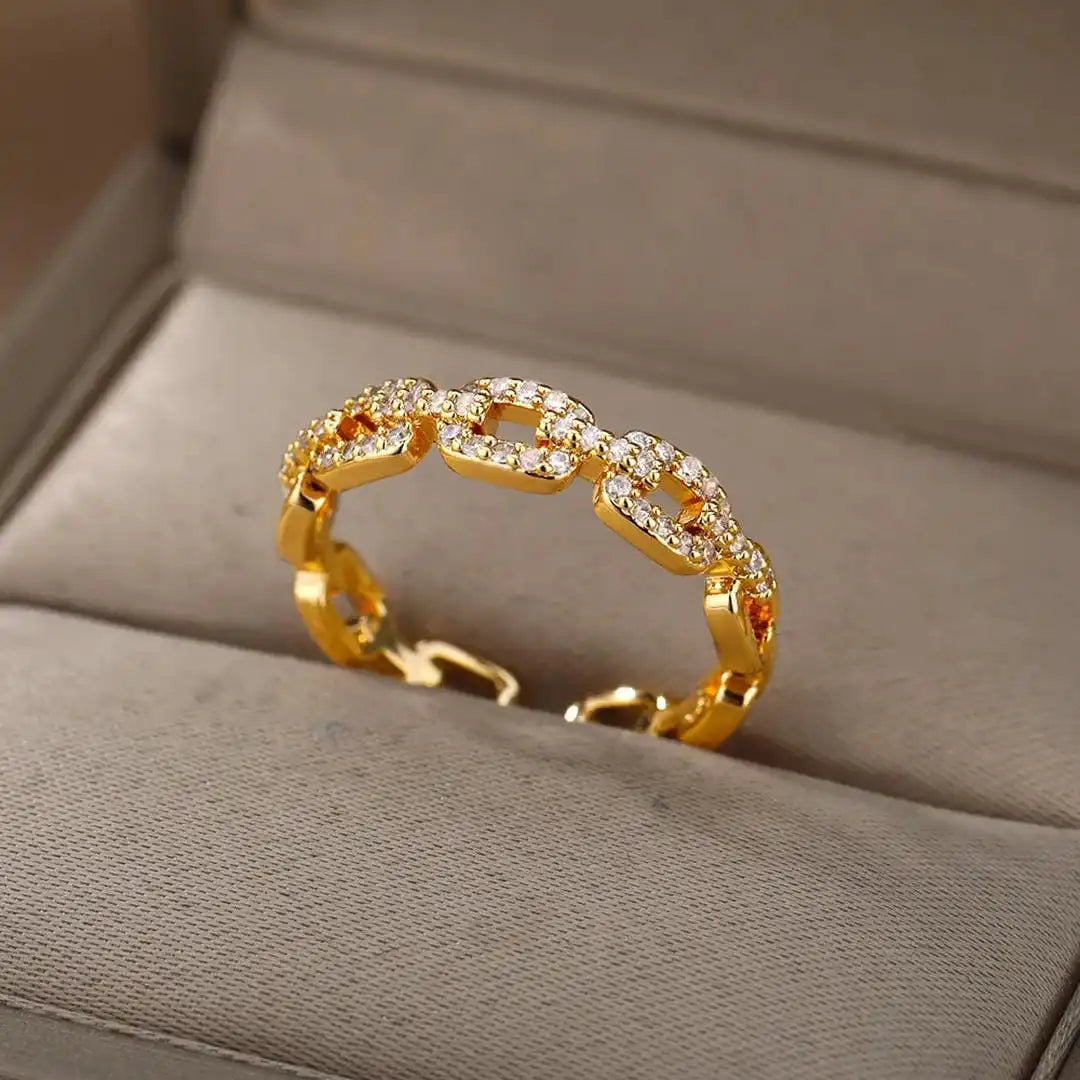Anello Regolabile in Catena di Link Verona