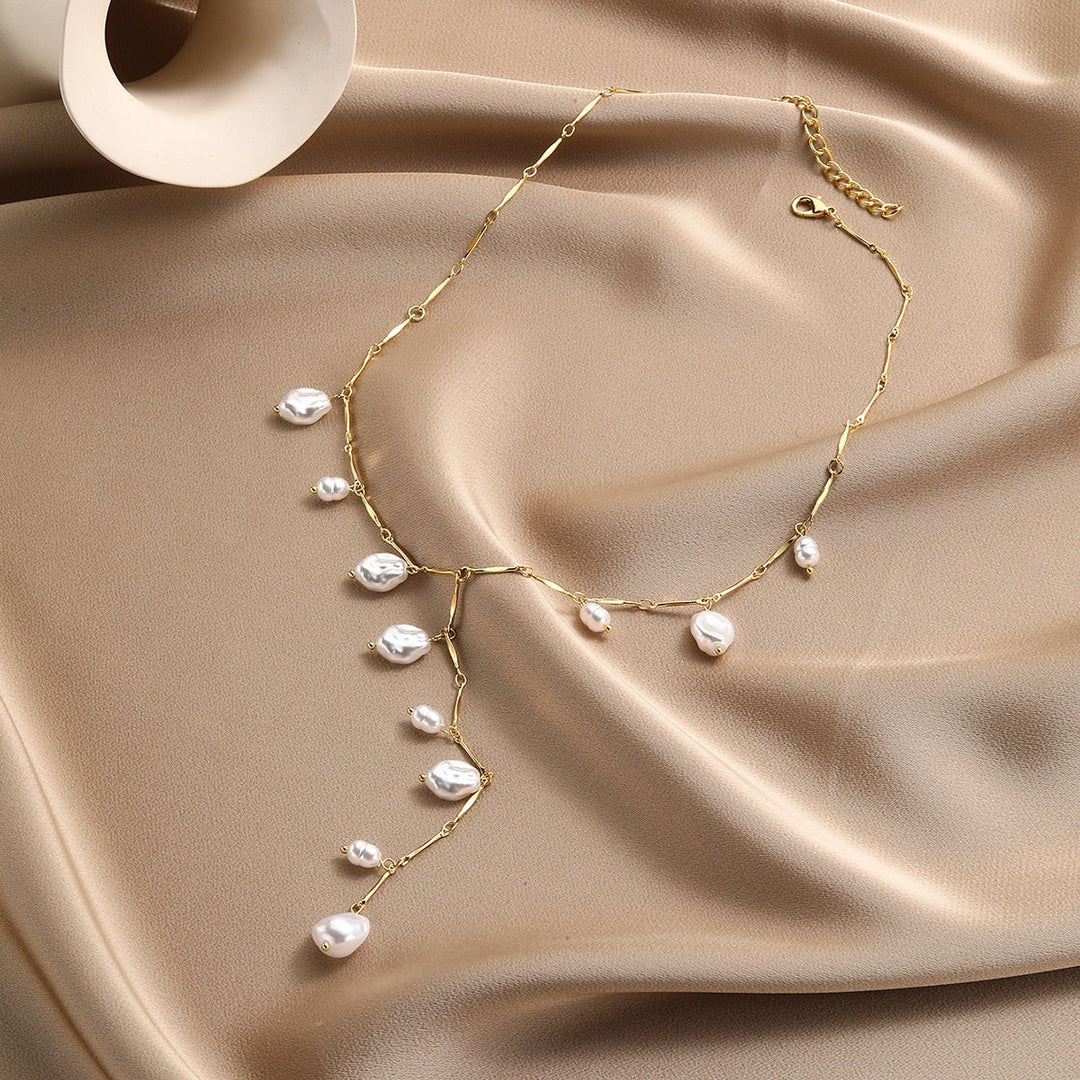 Collana Cascata Magica di Perle