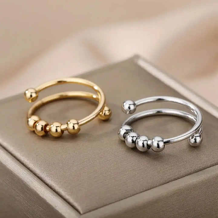 Anello con Perline Antistress e per Ansia
