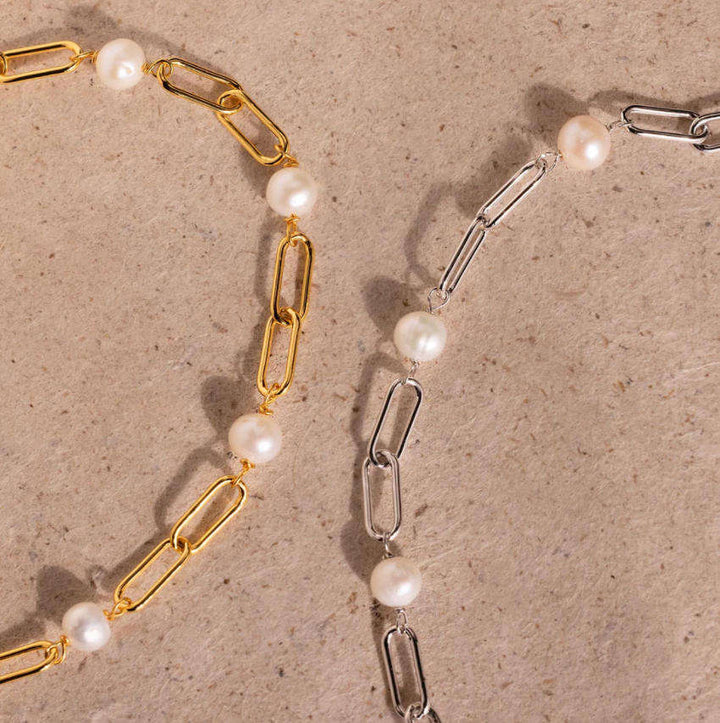 Bracciale a Catena di Perle Senza Tempo