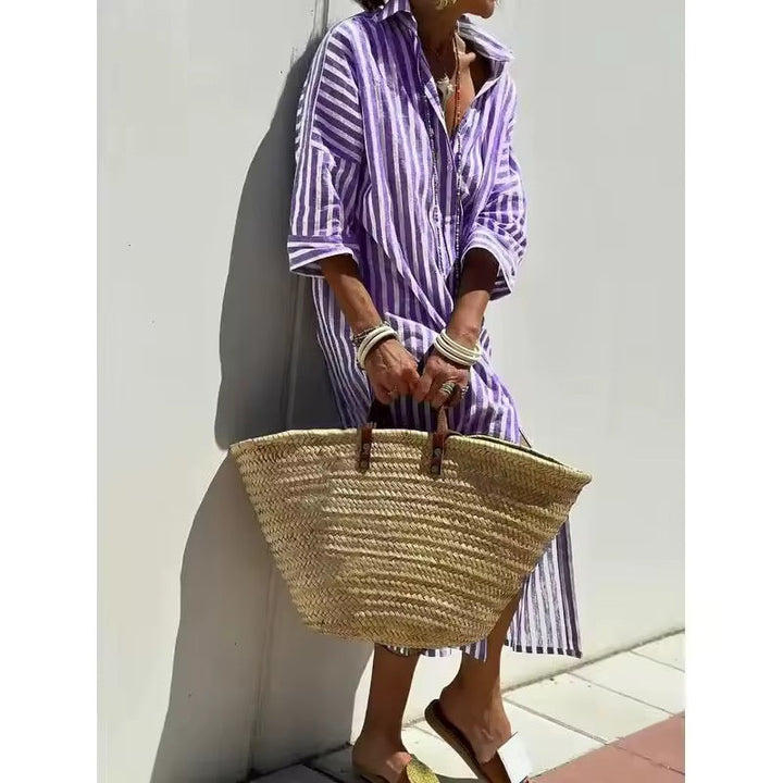 Skylar | Abito Camicia a Righe
