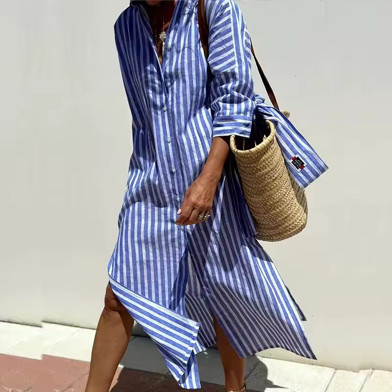 Skylar | Abito Camicia a Righe