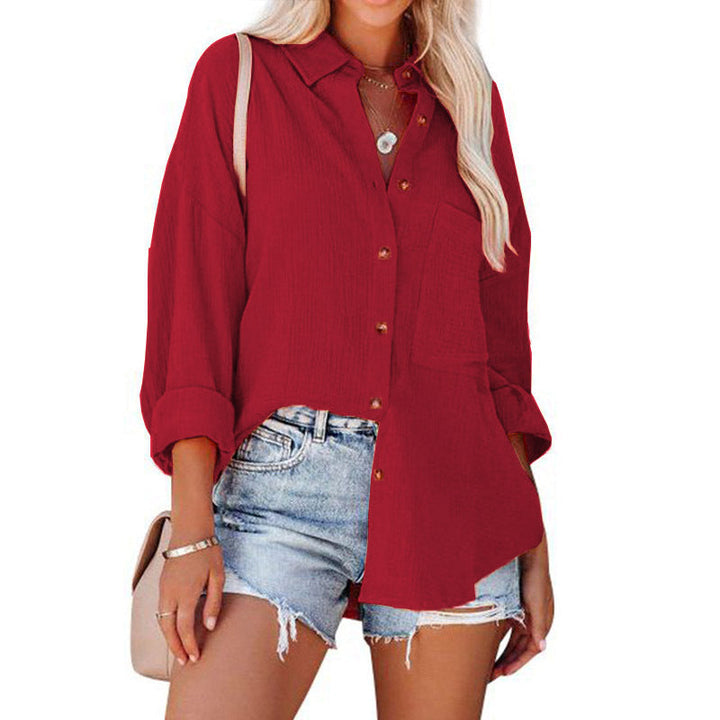 MADELYN | Blusa Casual con Bottoni a Maniche Lunghe